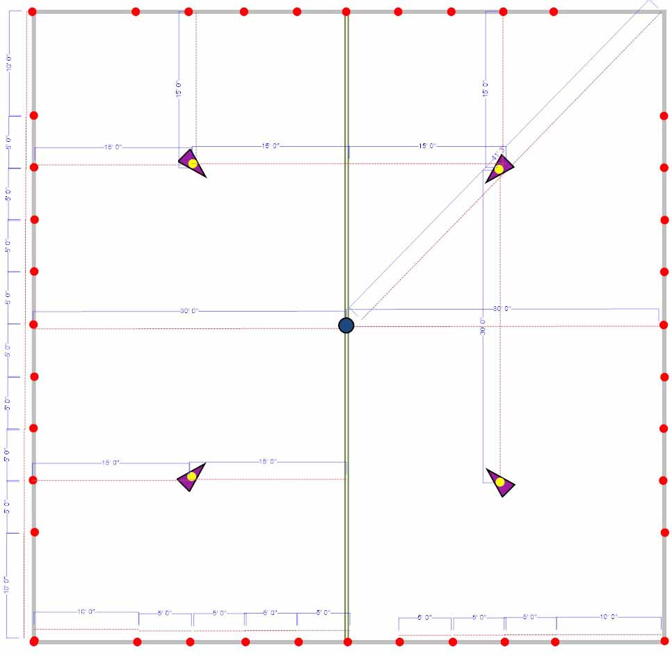 pole tent pole placement diagrams